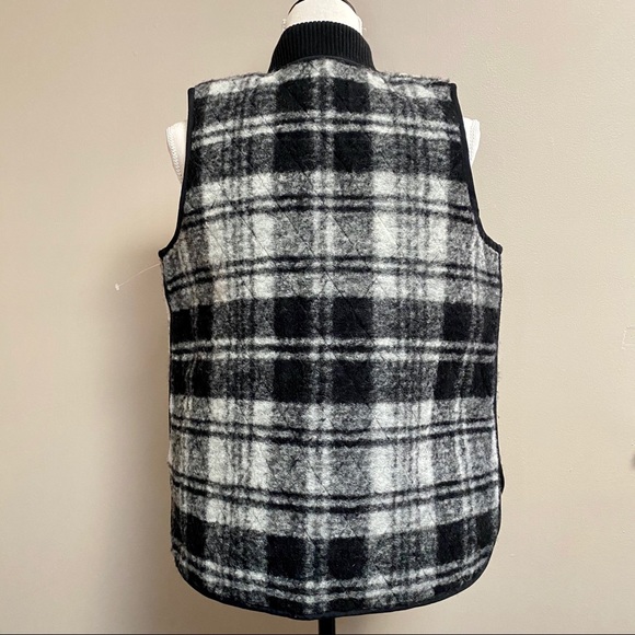 Madewell reversible quilted plaid vest - Picture 5 of 8